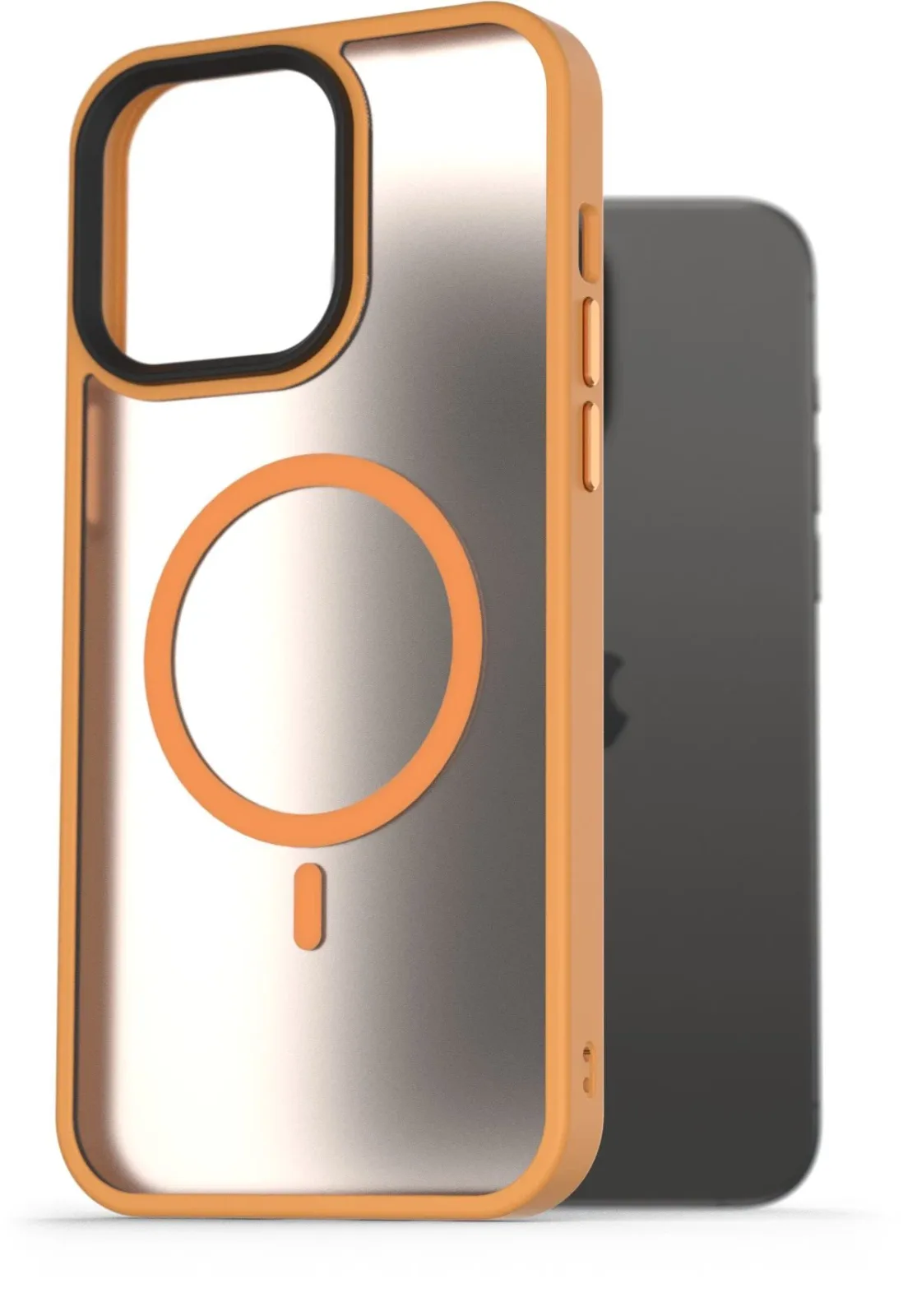 AlzaGuard Matte Case iPhone 15 Pro Max MagSafe sárga tok