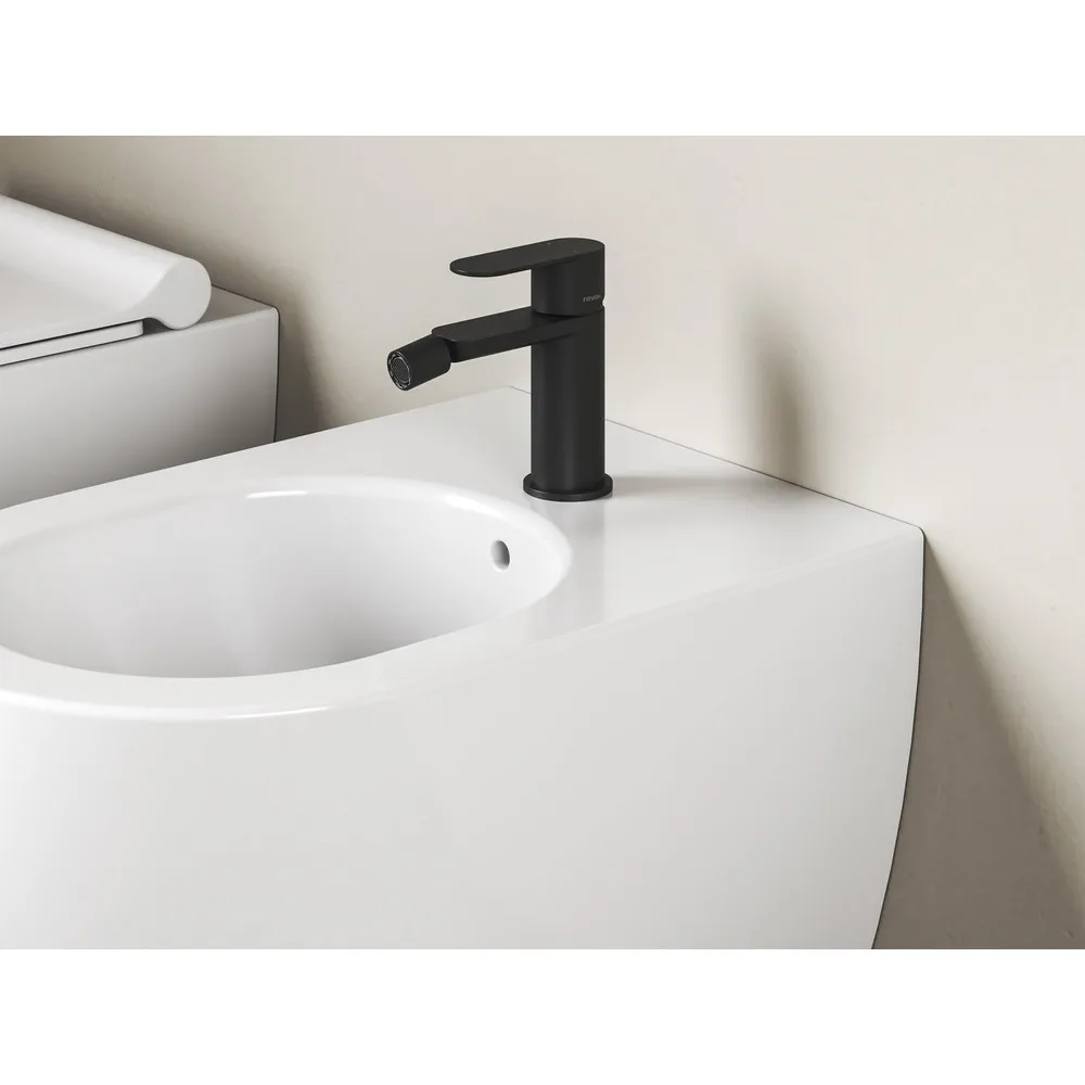 RAVAK X070465 Chrome II bidécsaptelep 135 mm lefolyó nélkül CR II 056.20BL, fekete