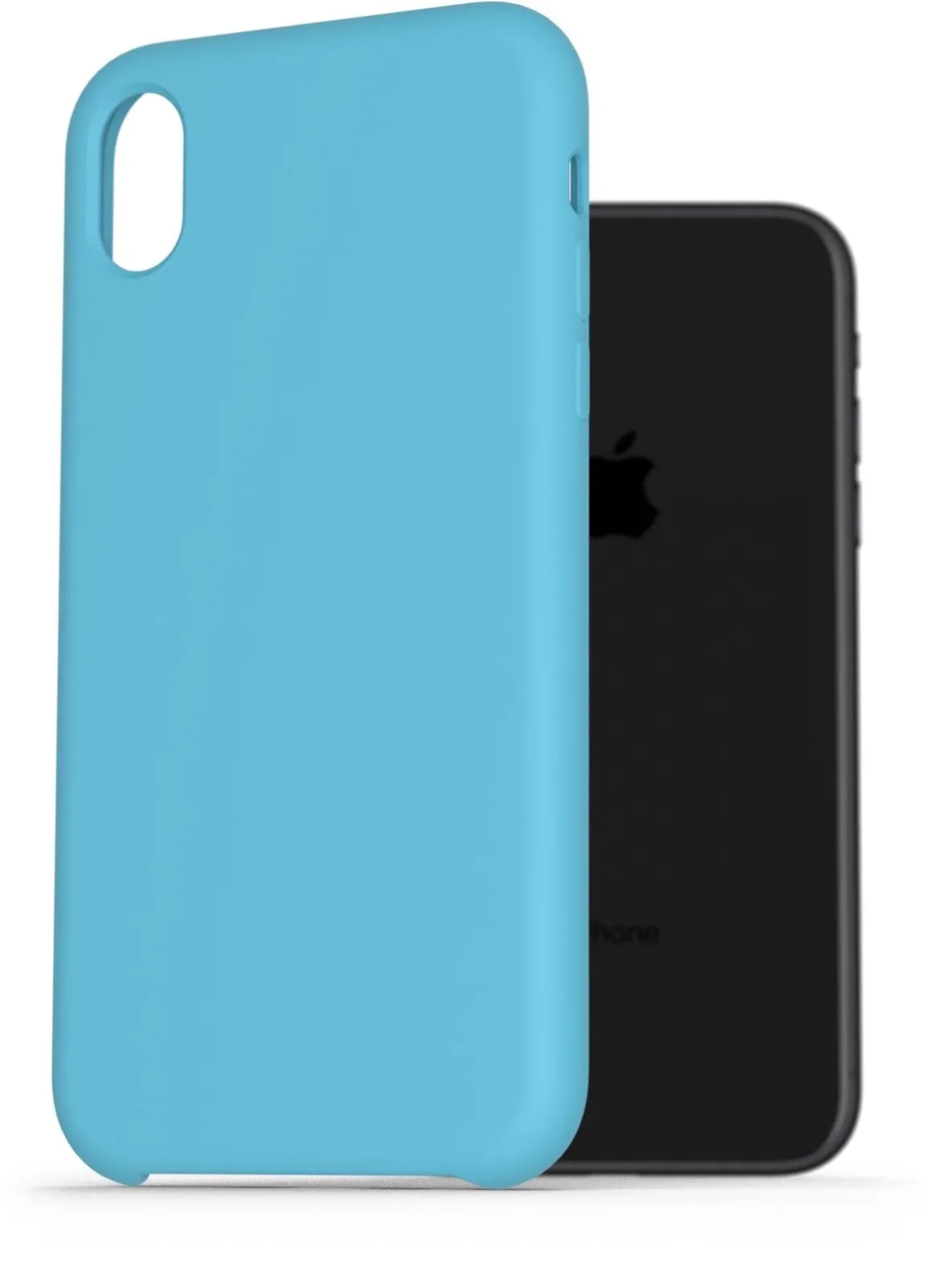 AlzaGuard Premium Liquid Silicone Case iPhone Xr kék tok