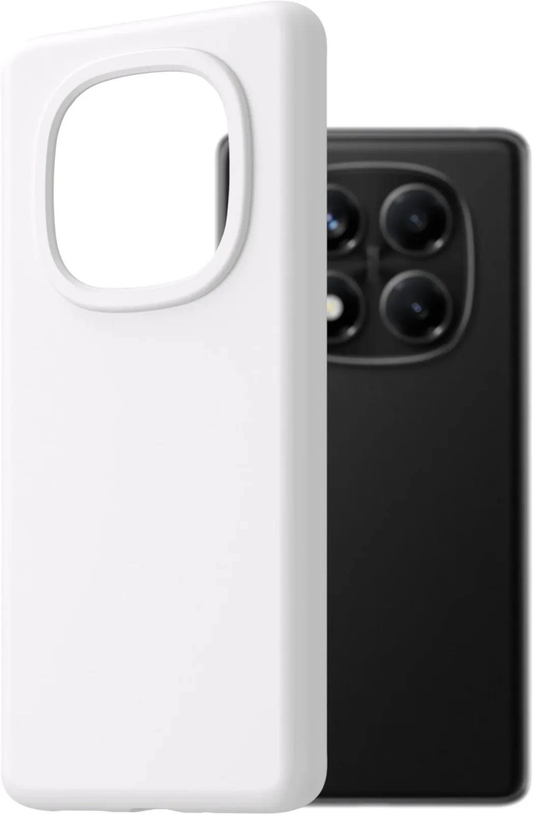 AlzaGuard Premium Silicone Case Xiaomi Redmi Note 14 Pro 4G fehér tok