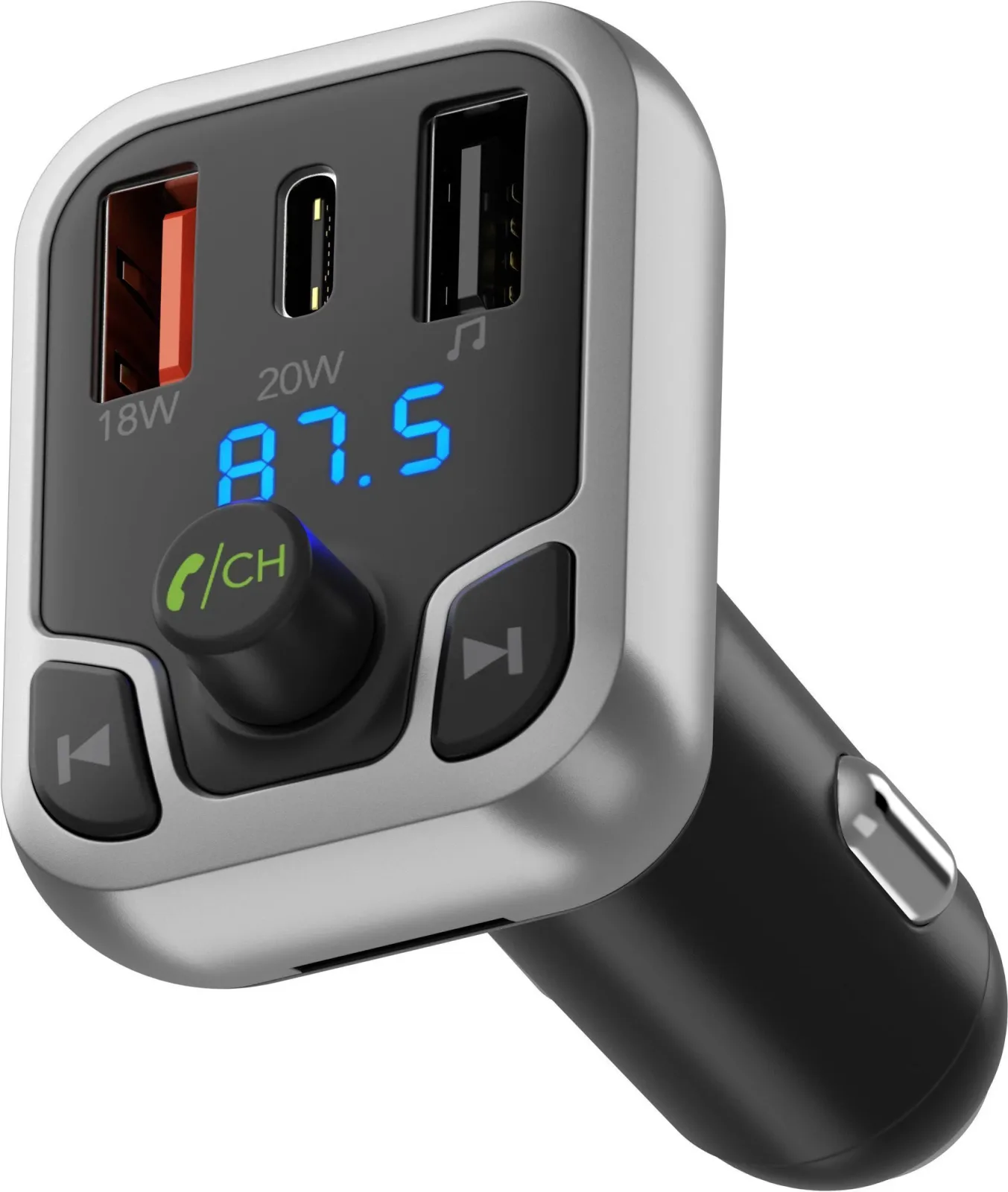 AlzaPower FM Transmitter F100 fekete