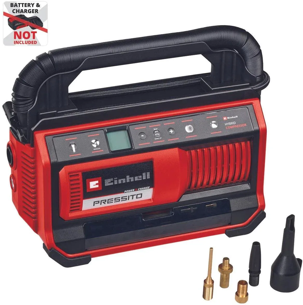 EINHELL akkus kompresszor PRESSITO 18/25 Hybrid, 4020430 (akku nélkül)