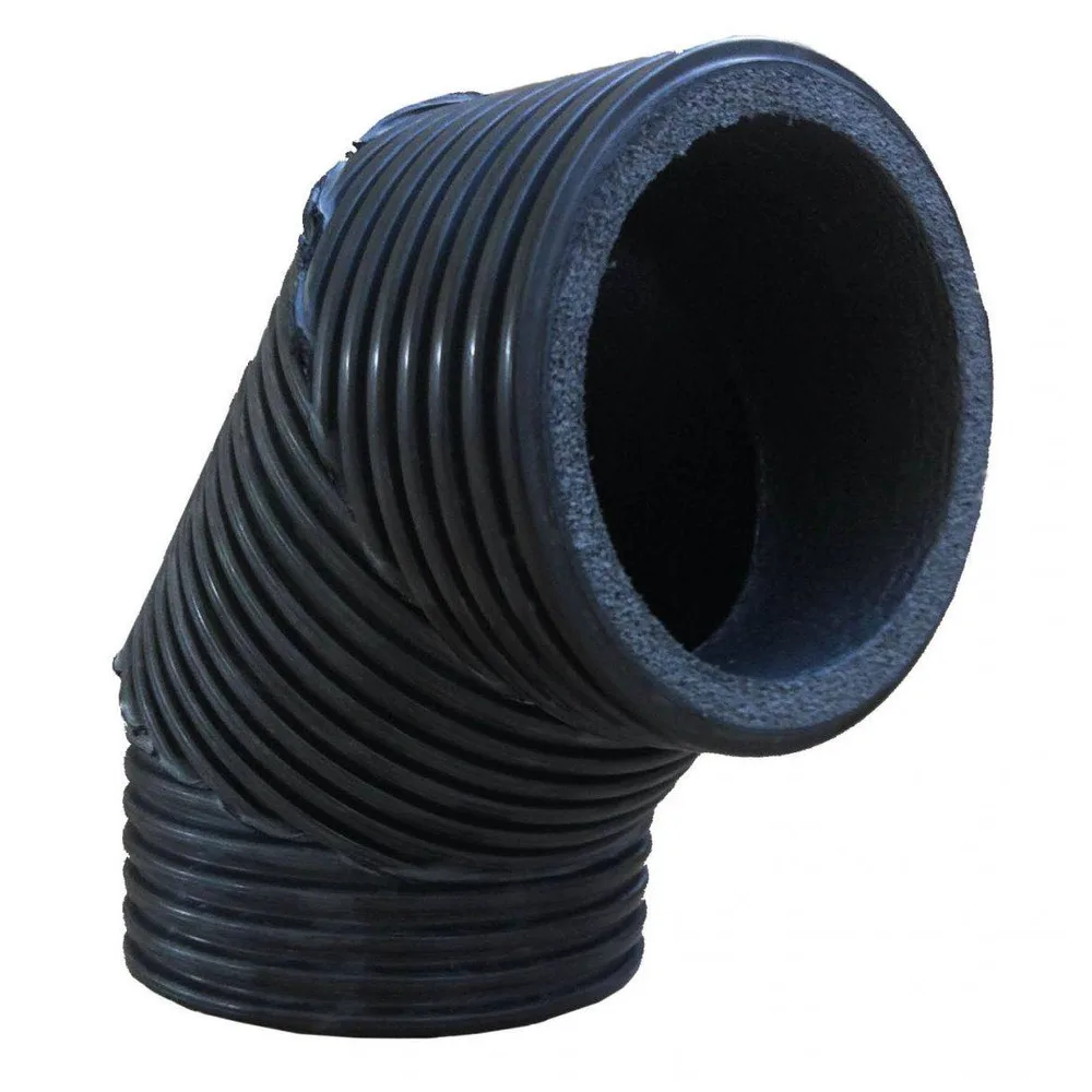 AERAULIQA Könyök 90°/45° DN200/170mm Fekete