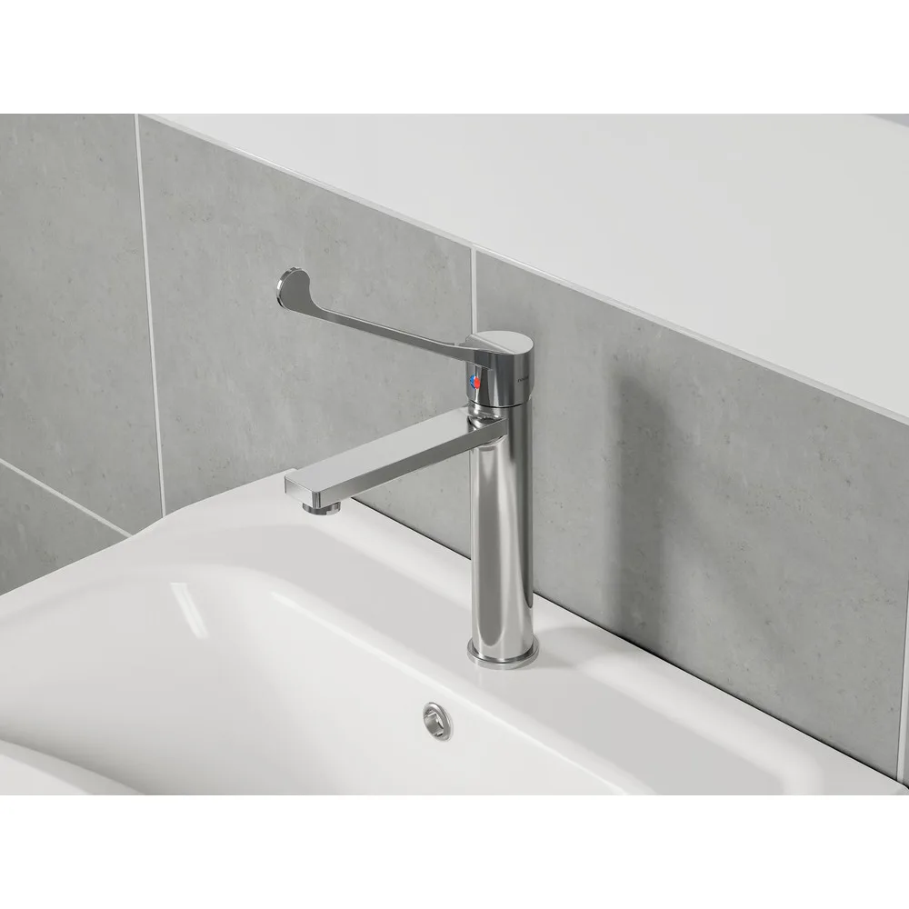 RAVAK X070620 Safe álló mosdócsaptelep, 230 mm, leeresztő nélkül, króm SF 014.00CR