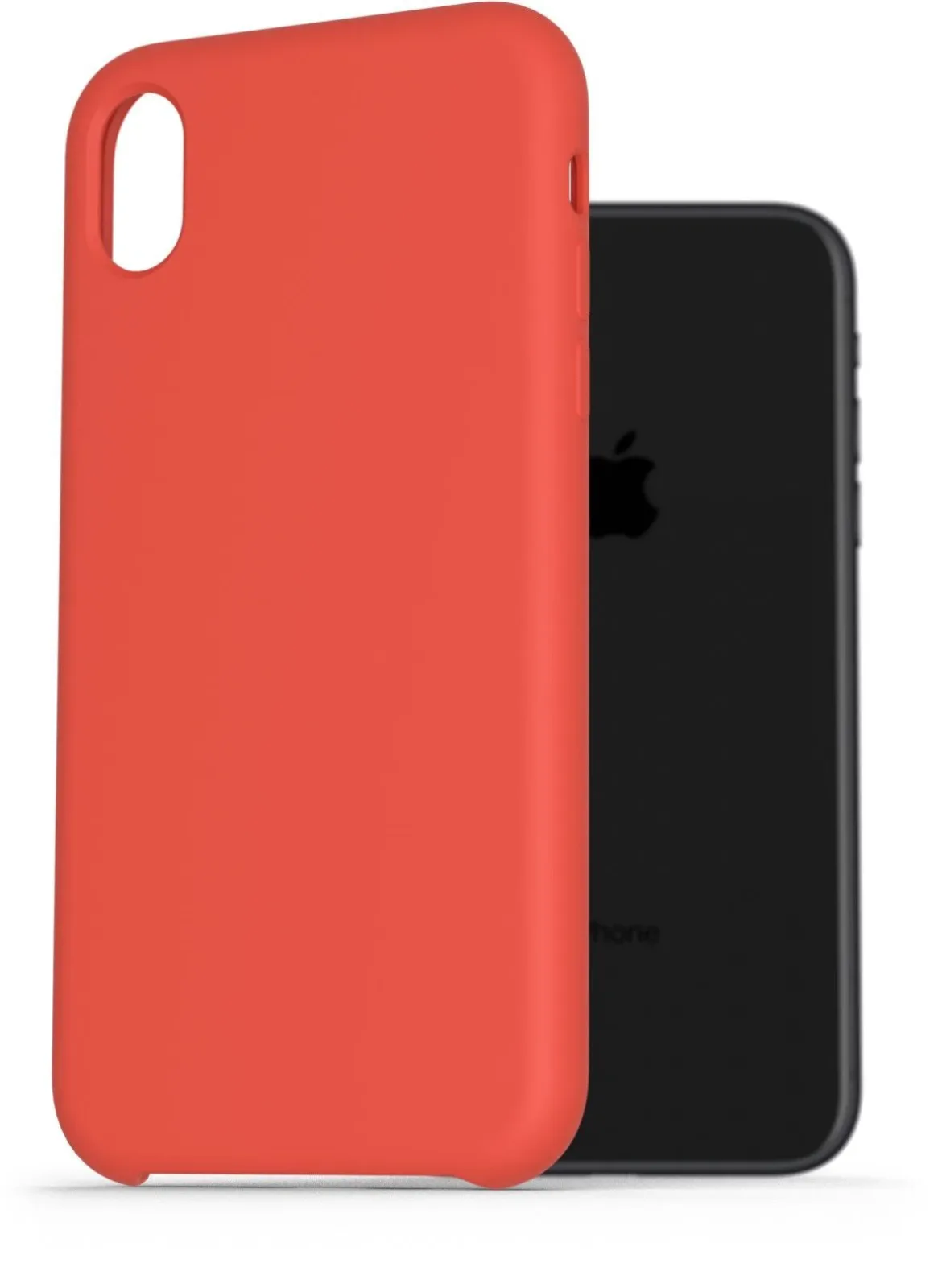 AlzaGuard Premium Liquid Silicone Case iPhone Xr piros tok