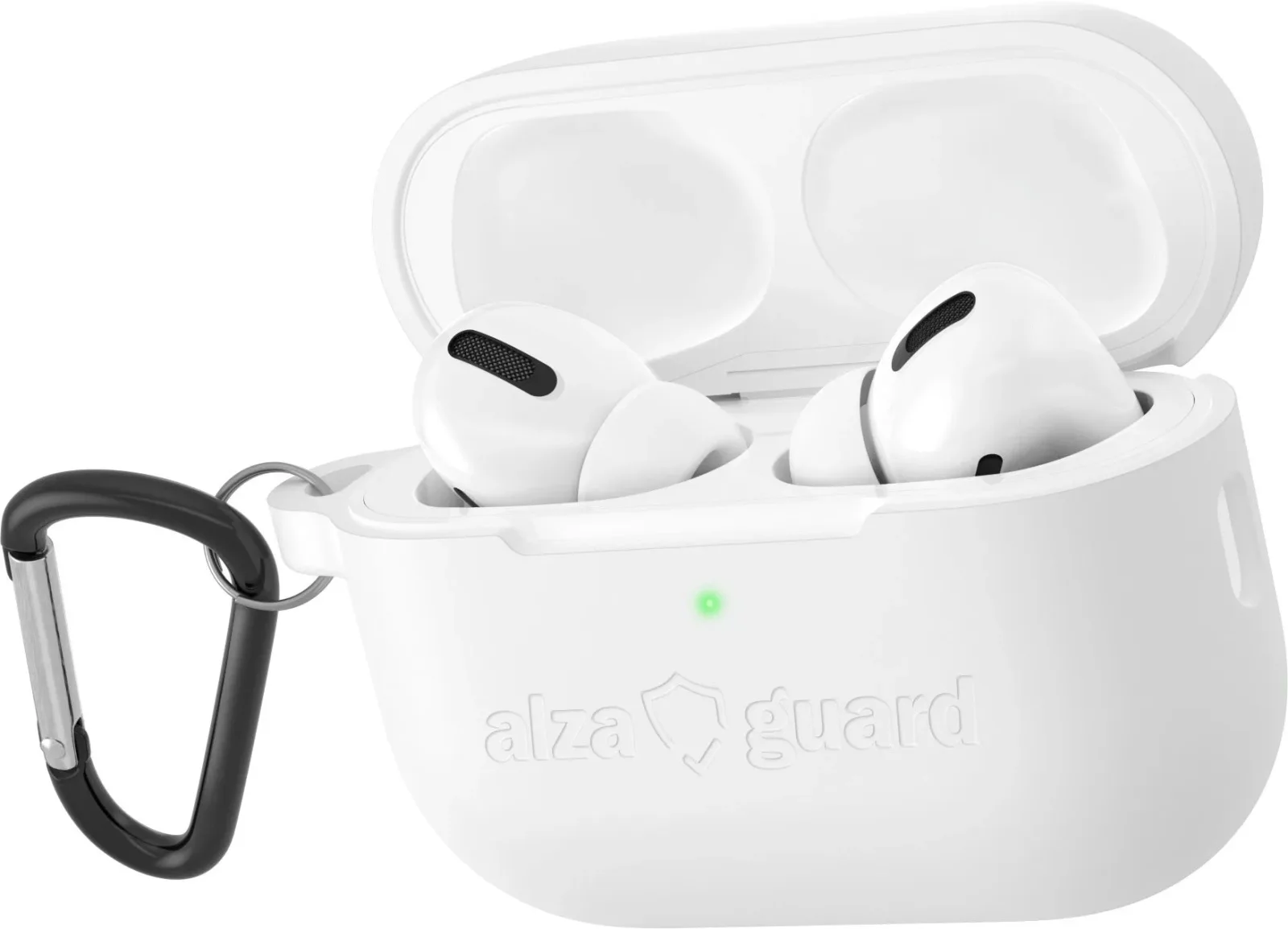 AlzaGuard Skinny AirPods Pro 2 fehér szilikon tok