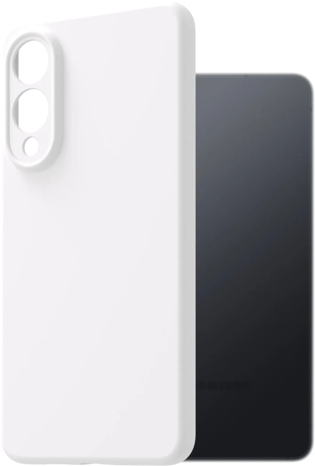 AlzaGuard Premium Samsung Galaxy S25 Edge fehér szilikon tok