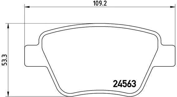 BREMBO Brake pad set P 85 114