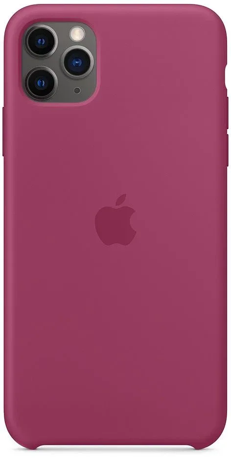 Apple iPhone 11 Pro Max szilikon tok sötét fukszia
