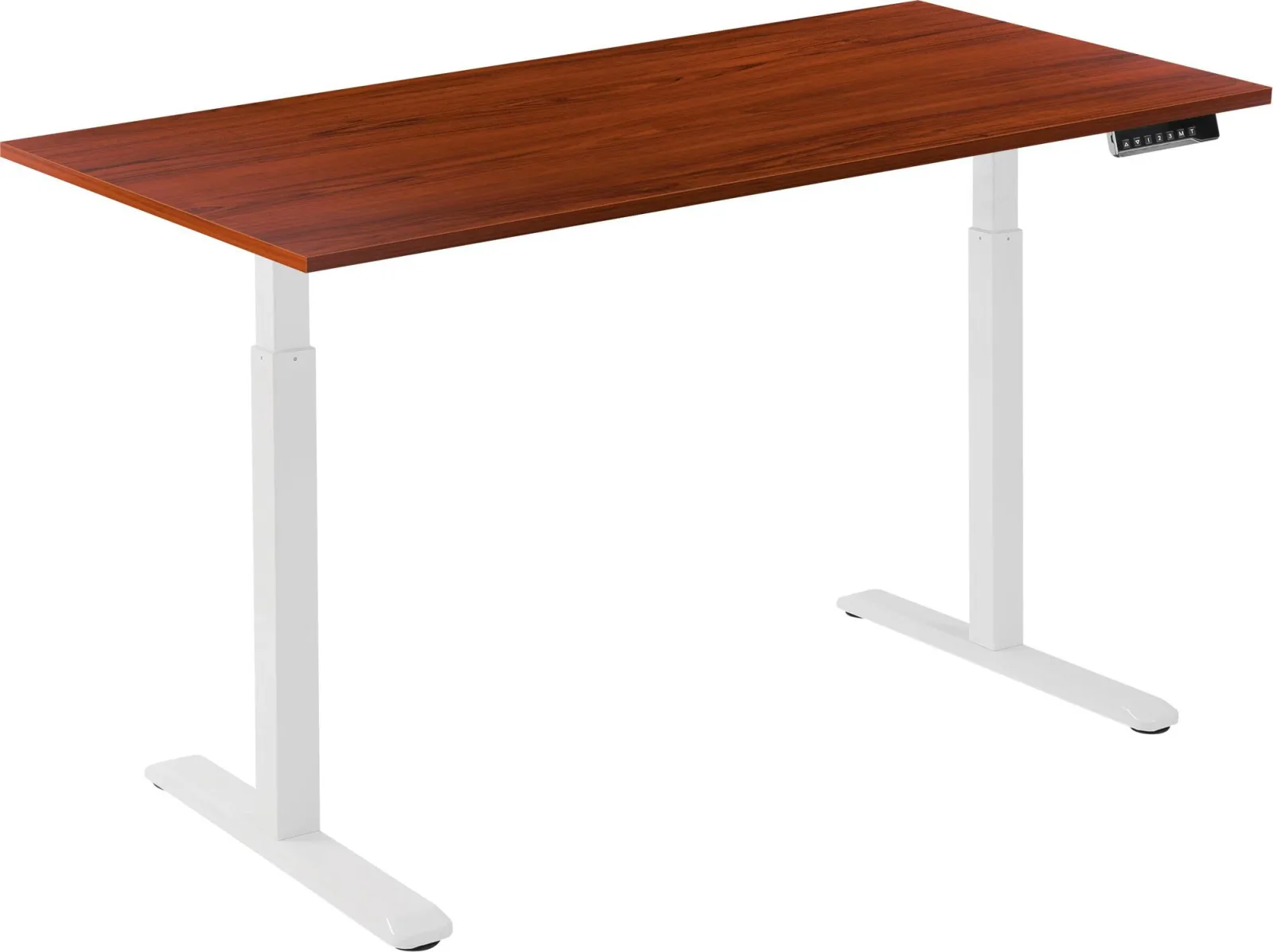 AlzaErgo Table ET2 fehér + TTE-12 120x80 cm barna laminált asztallap
