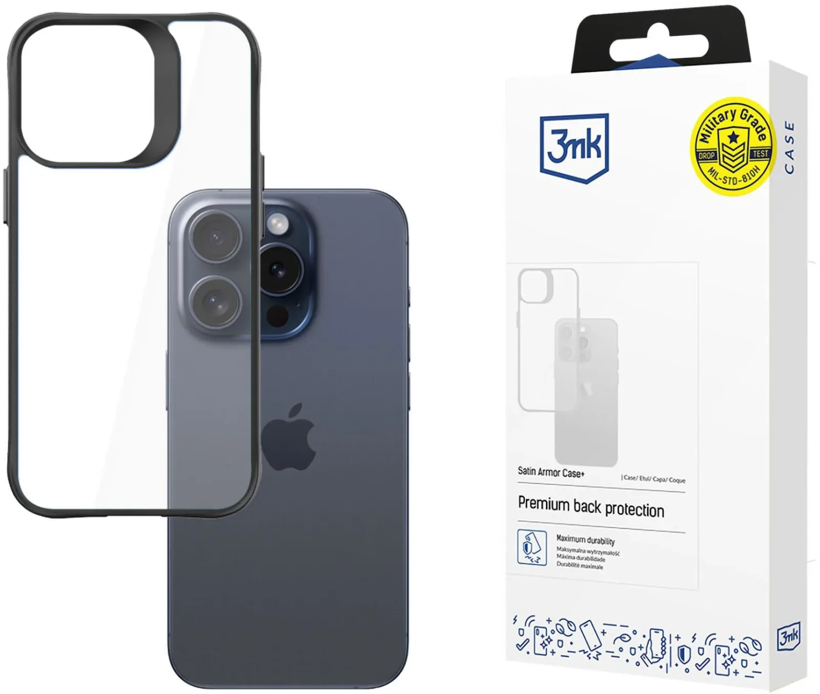 3MK Satin Armor Case+ Apple iPhone 15 Pro Max tok