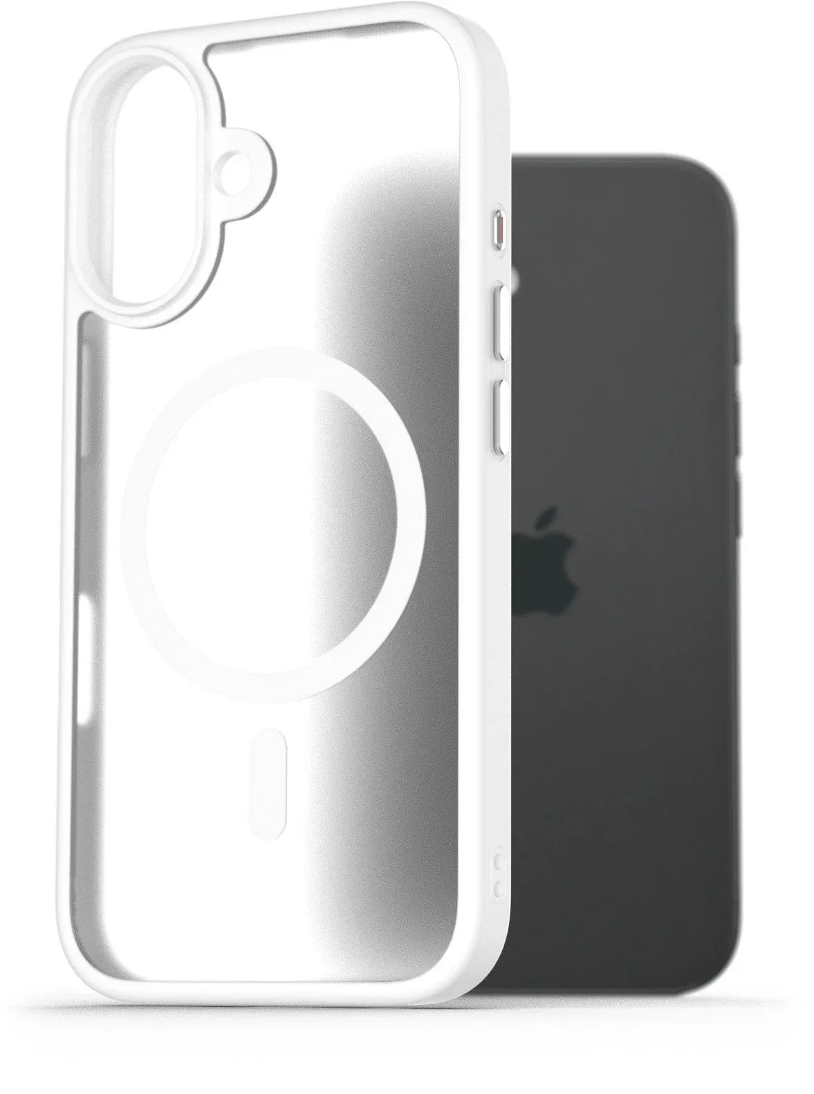 AlzaGuard Matte Case Compatible with Magsafe iPhone 16 Plus fehér tok