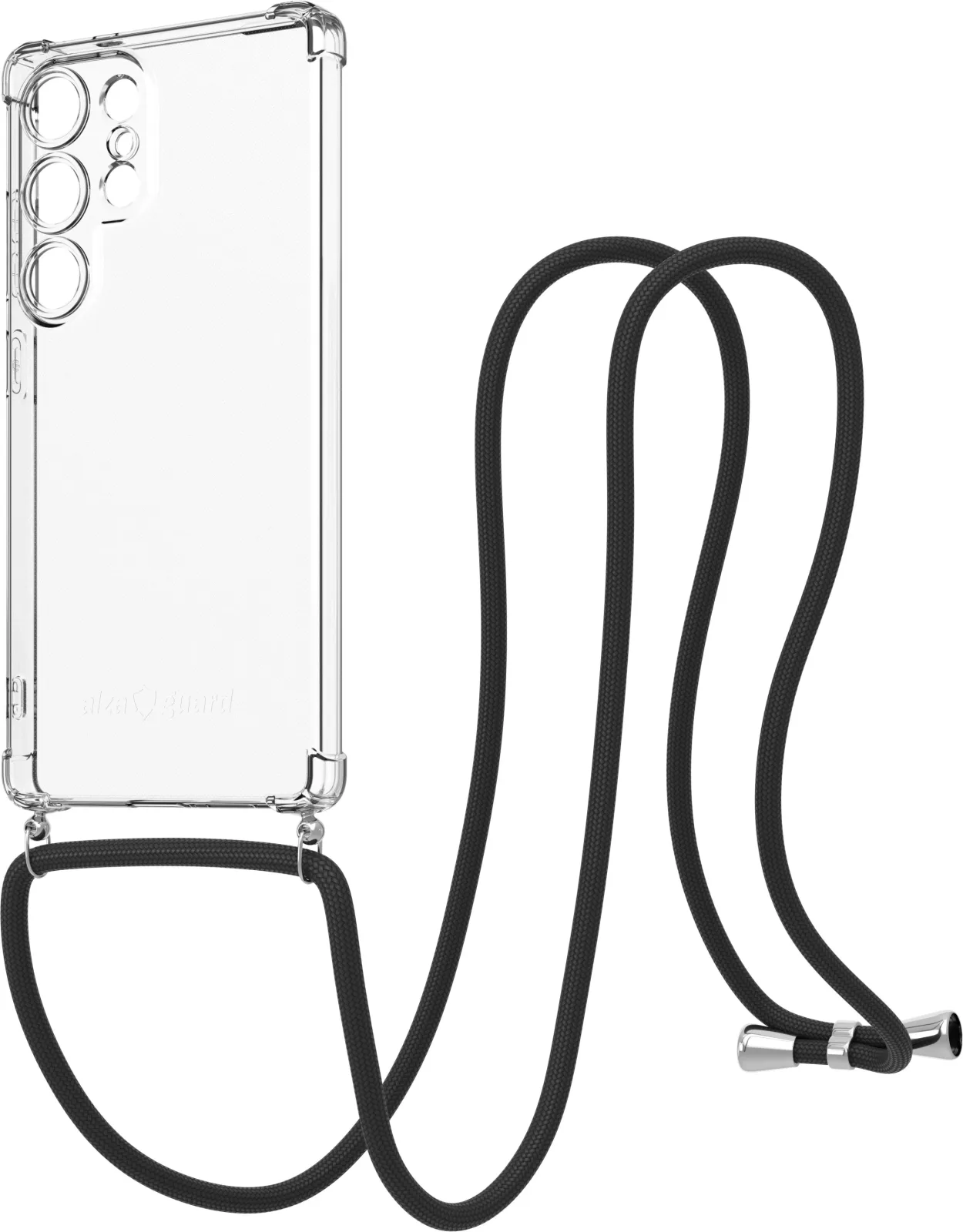 AlzaGuard Luxe Lanyard Samsung Galaxy S25 Ultra 5G fekete tok