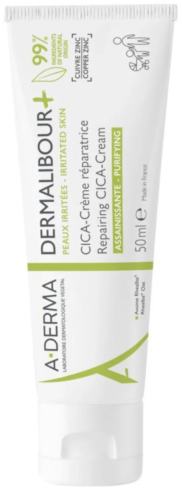 A-DERMA DERMALIBOUR+ Javító CICA-krém irritált bőrre 50 ml