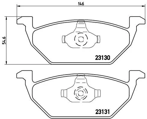 BREMBO Brake pad set P 85 041