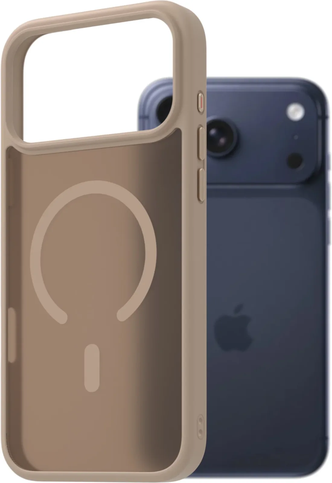 AlzaGuard Matte iPhone 17 Pro Max homokszínű MagSafe tok