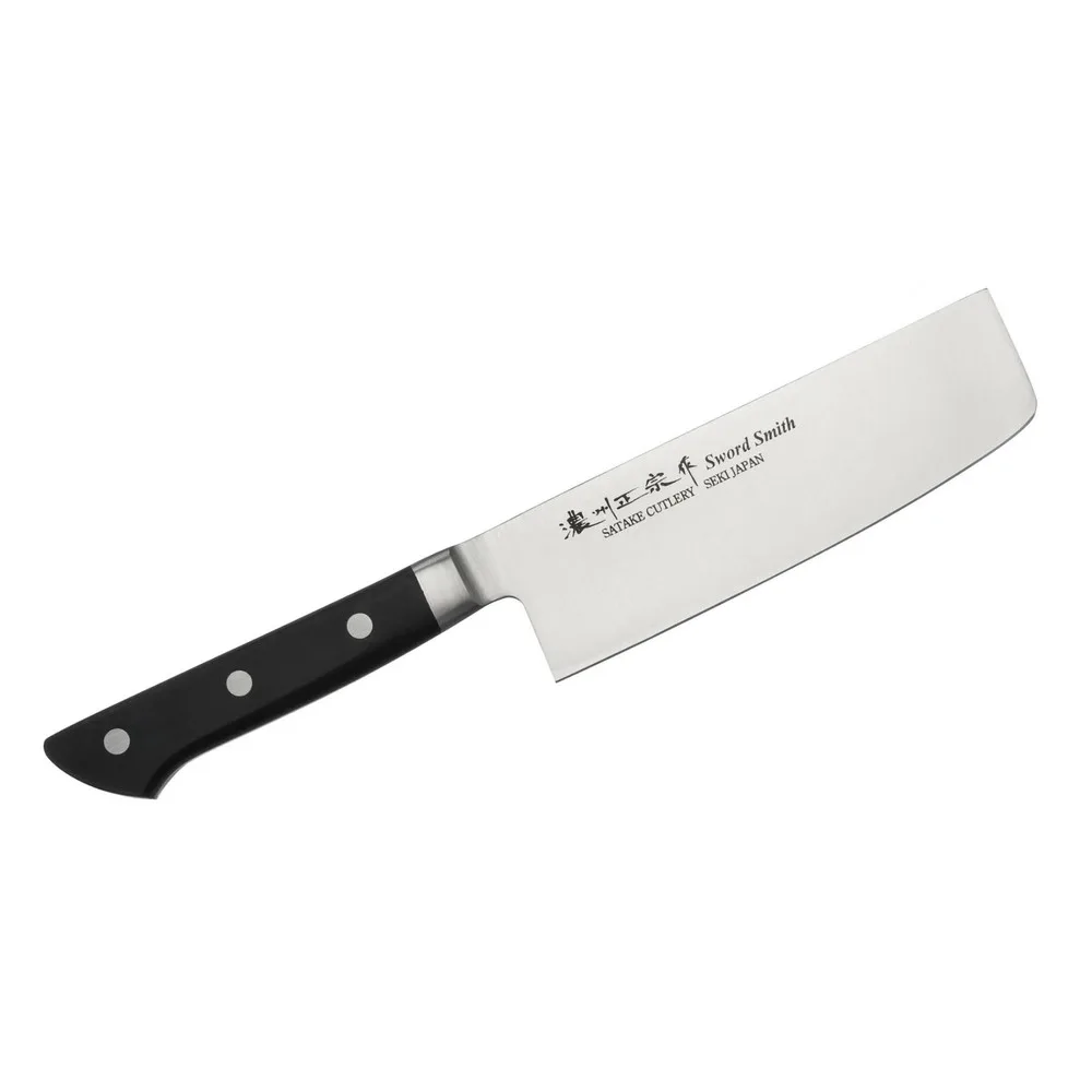 Satake 803-649 Satoru Nakiri japán konyhakés, 16 cm penge hossz, rozsdamentes acél, kemény műanyag markolat