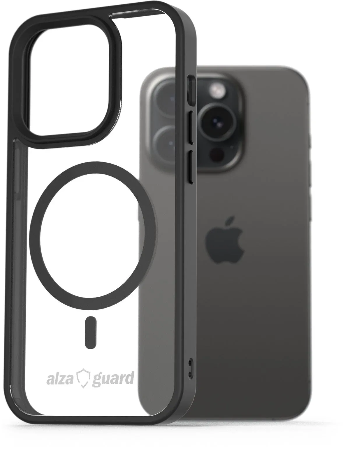 AlzaGuard iPhone 15 Pro Compatible with Magsafe TPU átlátszó tok