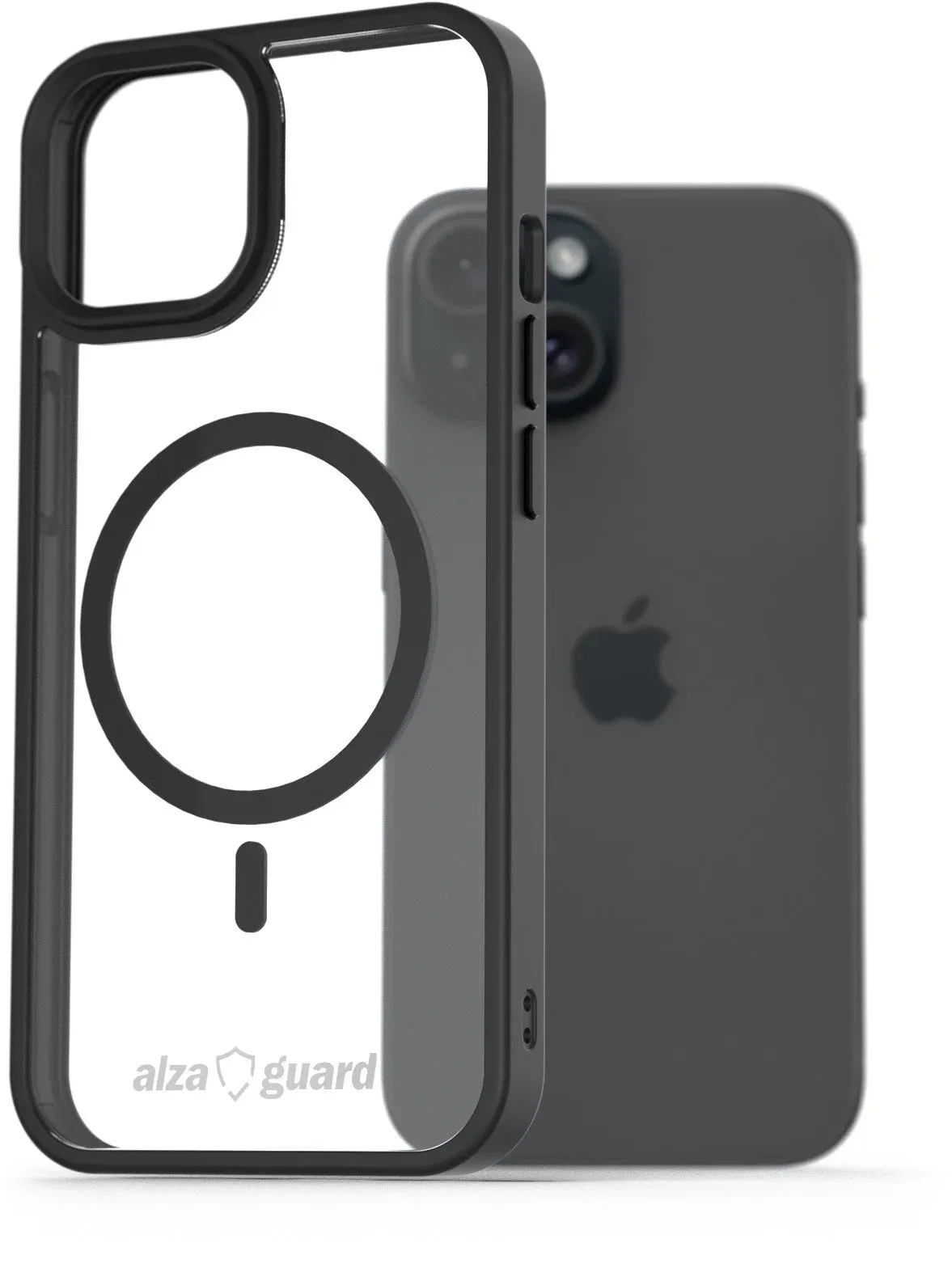 AlzaGuard iPhone 15 Clear TPU Case Compatible with Magsafe tok