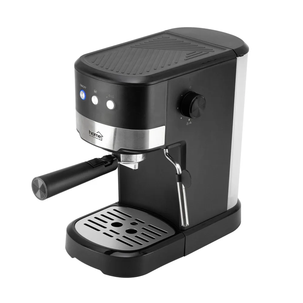 HOME HGPR16 presszókávé főző, 15bar, tejhabosítás, elektronikus vezérlés, csészemelegítő, automatikus kikapcsolás