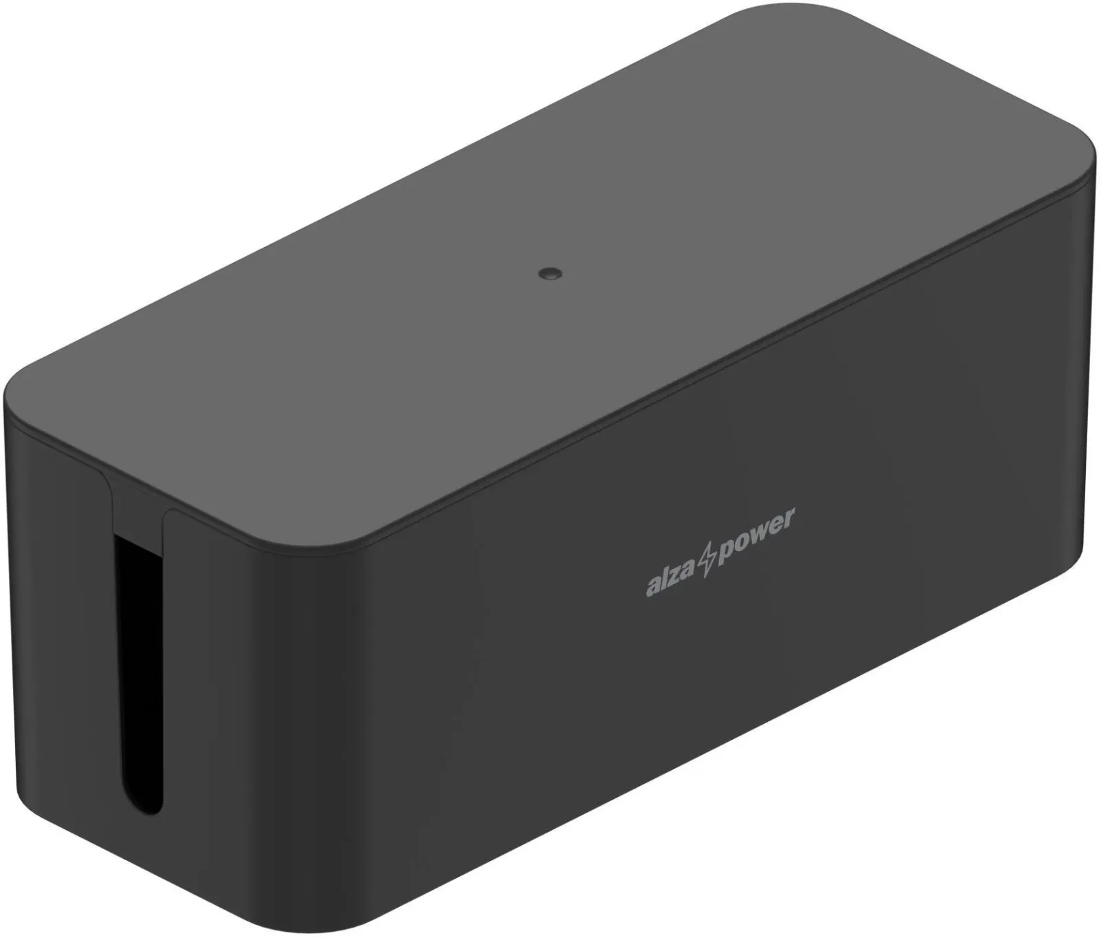 AlzaPower Cable Box Basic Medium fekete