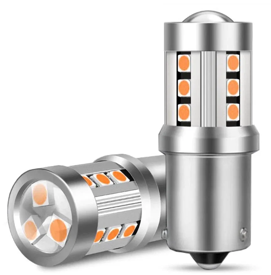 SEFIS LED izzó PY21W BA15S 15SMD 3,5 W narancssárga