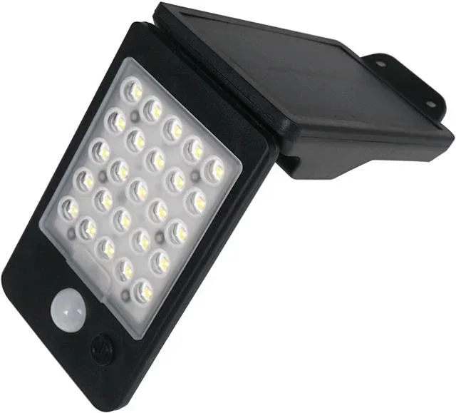 Aca Lighting ELISA LED napelemes lámpa mozgásérzékelővel 2W/200lm/Li-on 3,7V/1mAh, fekete
