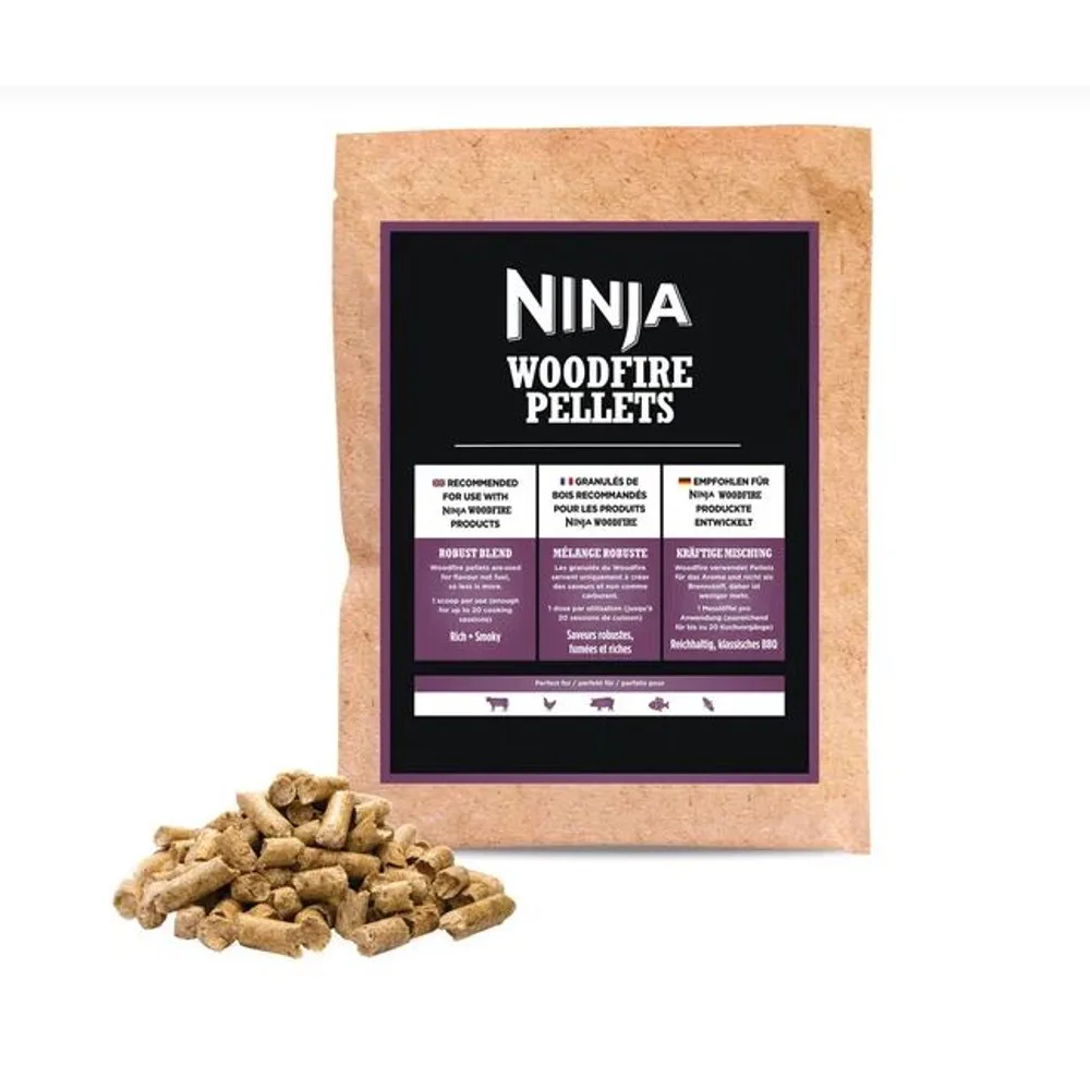 Ninja Woodfire Pellet - robust; hikoridió, cseresznye, juhar és tölgy, klasszikus barbecue íz; 900g (20 sütéshez)