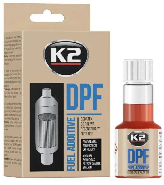 K2 DPF 50 ml - üzemanyag-adalék, regenerálja és védi a szűrőket