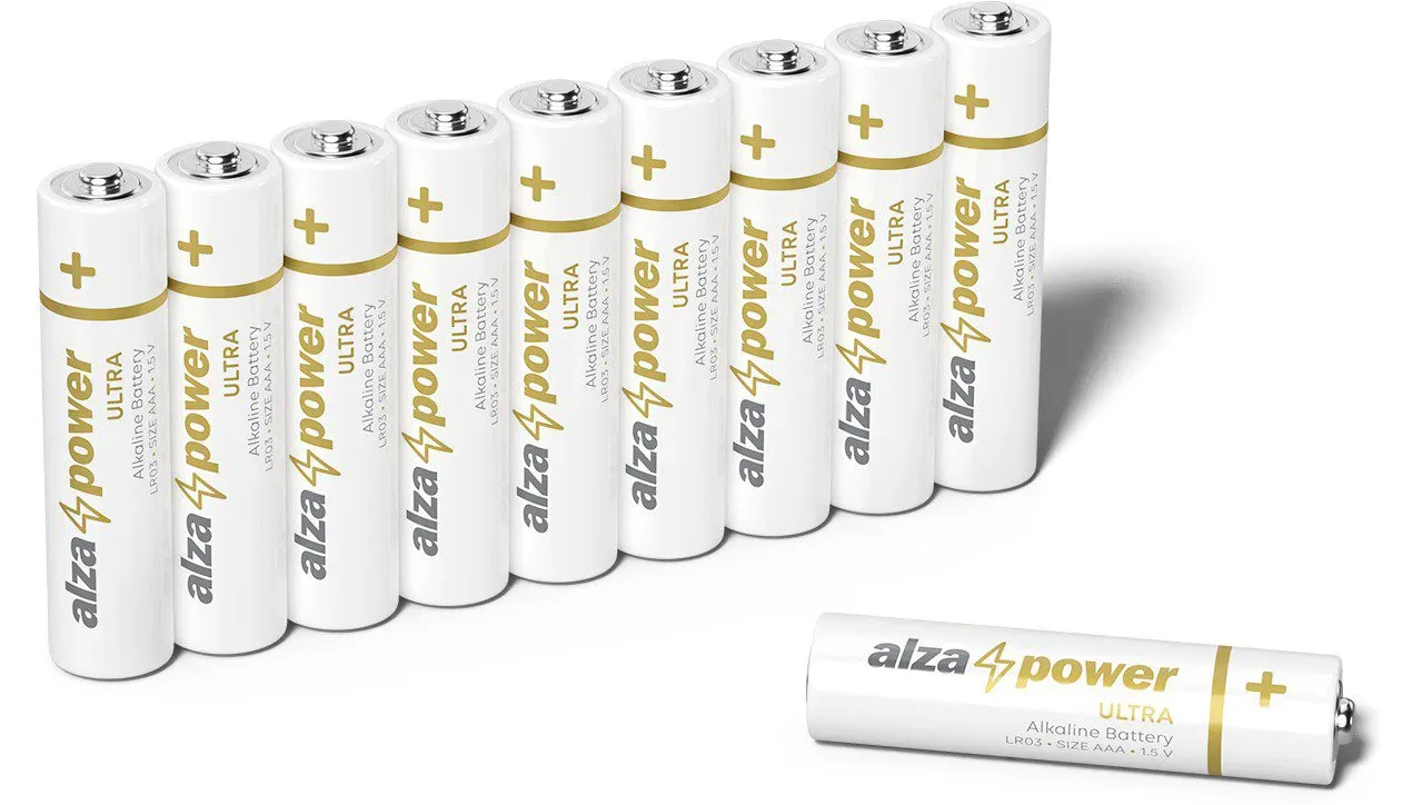 AlzaPower Ultra Alkaline LR03 (AAA) 10db ökocsomagban