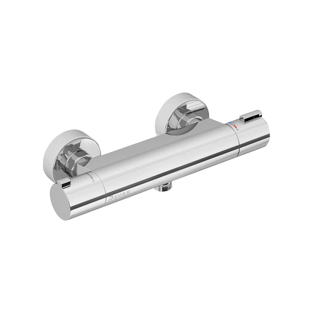 RAVAK X070051 Termosztátos fali zuhanycsaptelep - lapos TE 072.00CR, króm