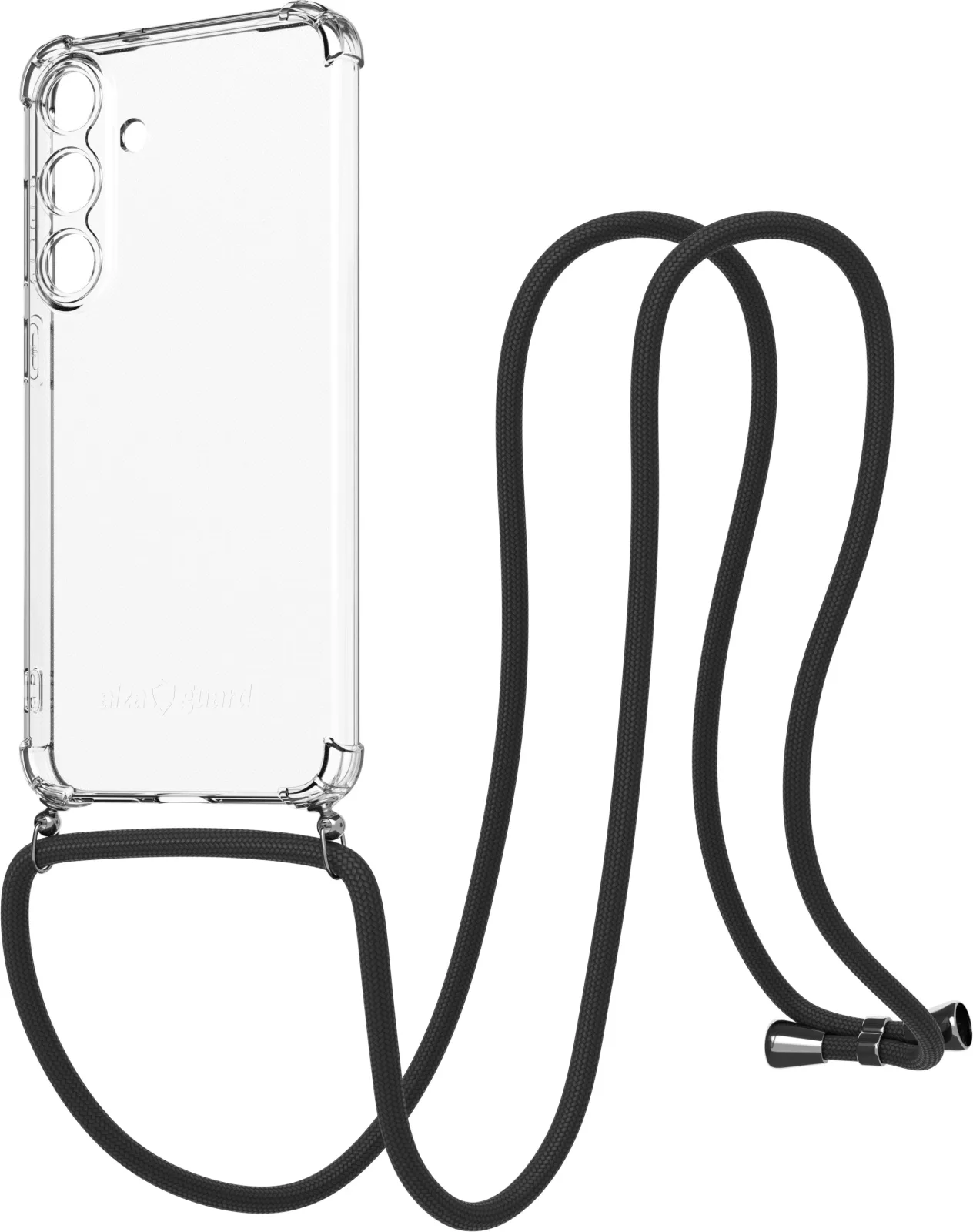 AlzaGuard Luxe Lanyard Samsung Galaxy S25+ 5G fekete tok