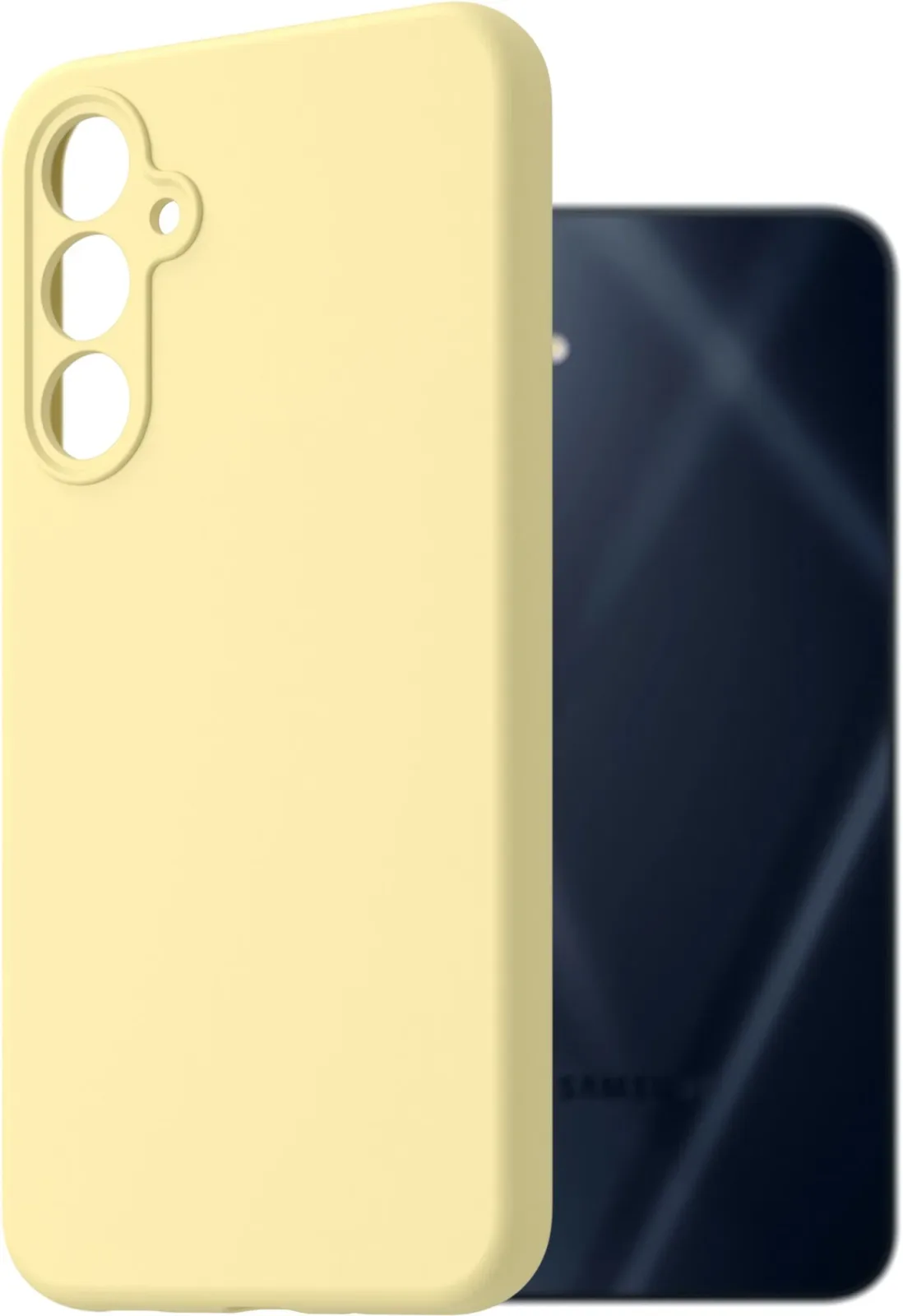 AlzaGuard Premium Silicone Case Samsung Galaxy A16 sárga tok