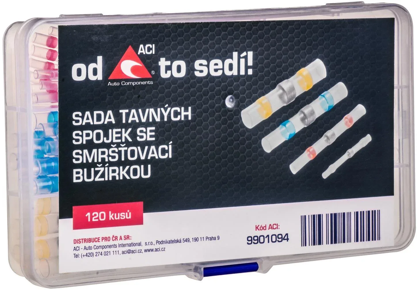 ACI Zsugorodó csöves toldóhüvely készlet, 120 db