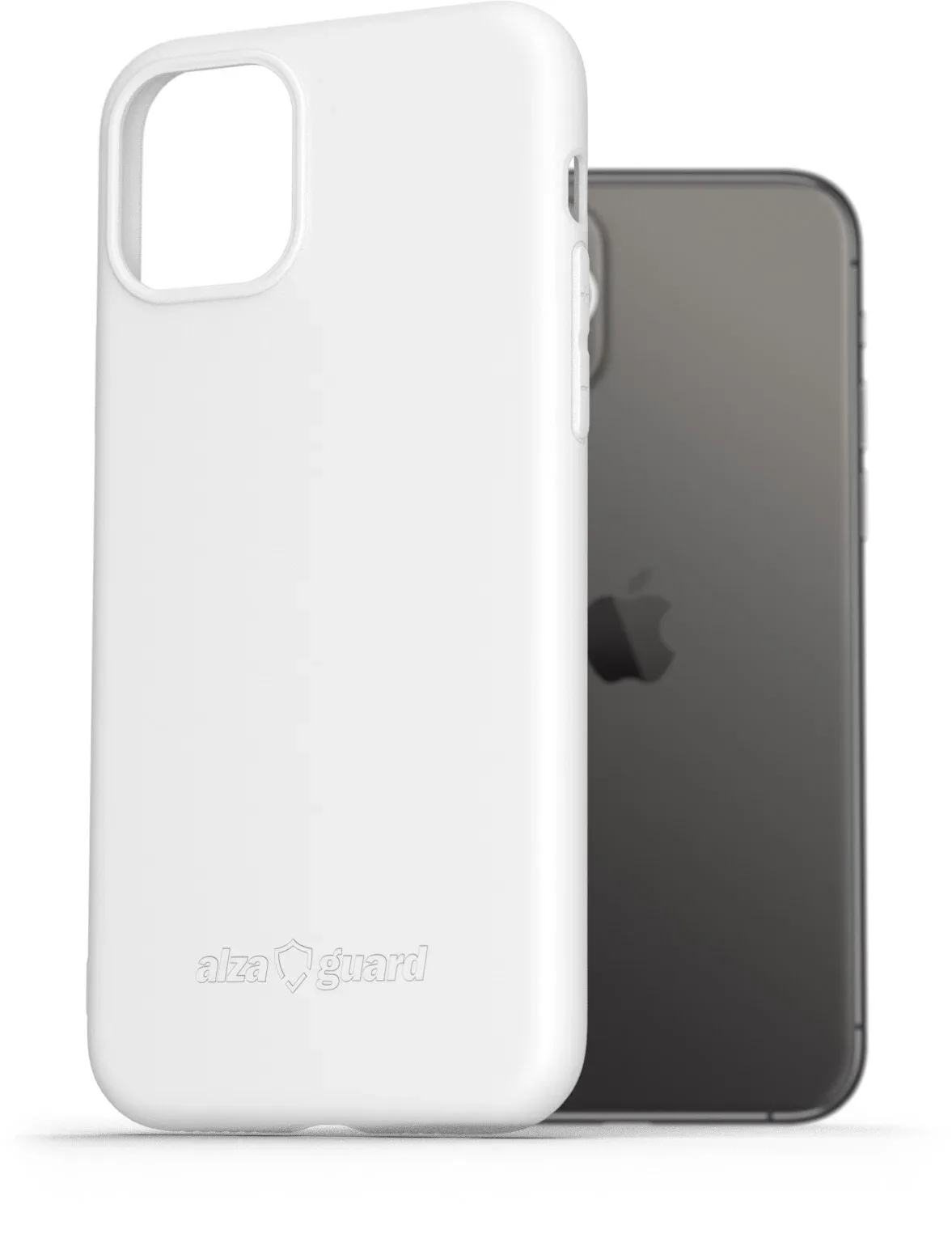 AlzaGuard Matte iPhone 11 Pro fehér TPU tok