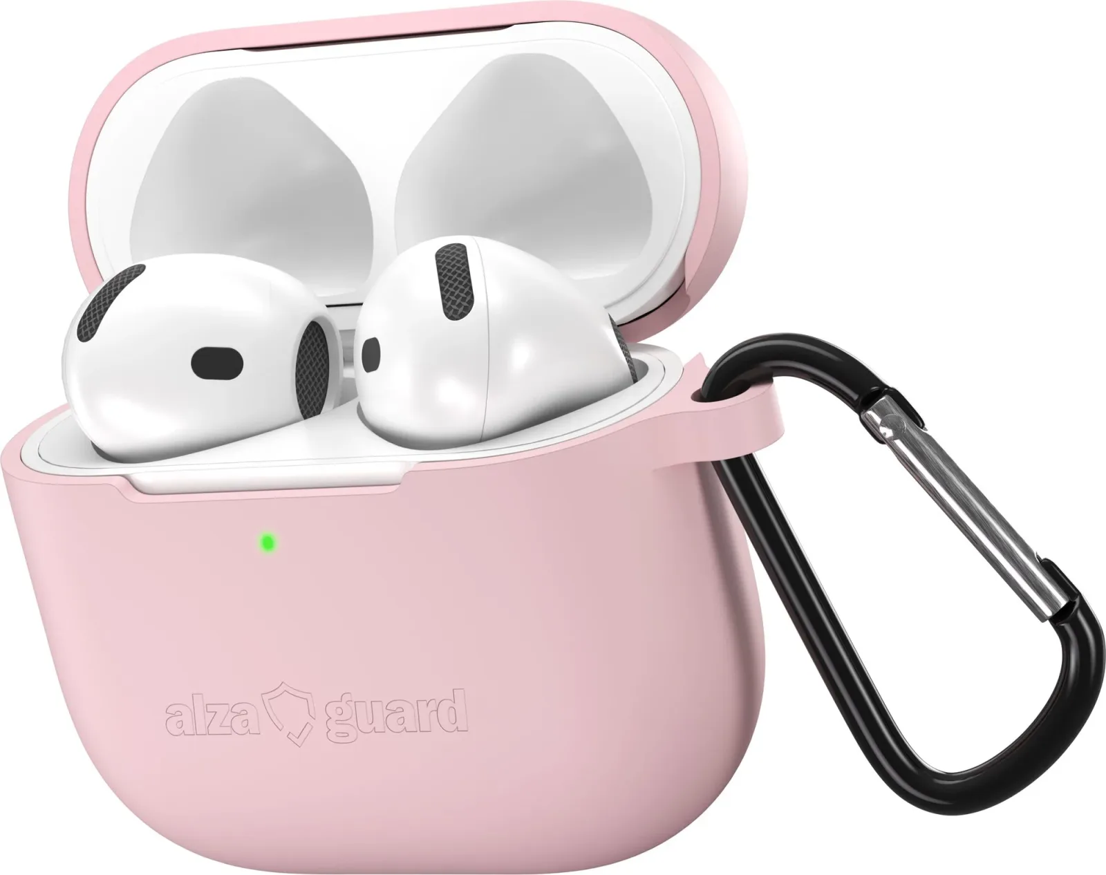 AlzaGuard Skinny Silicone Case Airpods 4 rózsaszín tok