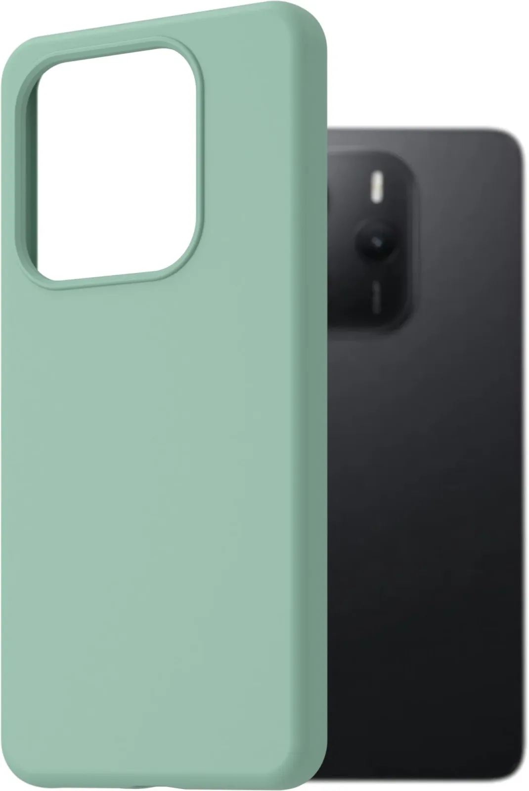 AlzaGuard Premium Silicone Case Xiaomi Redmi Note 14 világoszöld tok