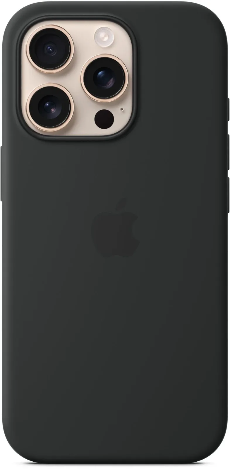 Apple iPhone 16 Pro MagSafe fekete szilikon tok