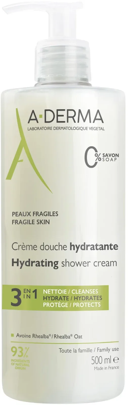 A-DERMA Hydrating Shower Cream 500 ml