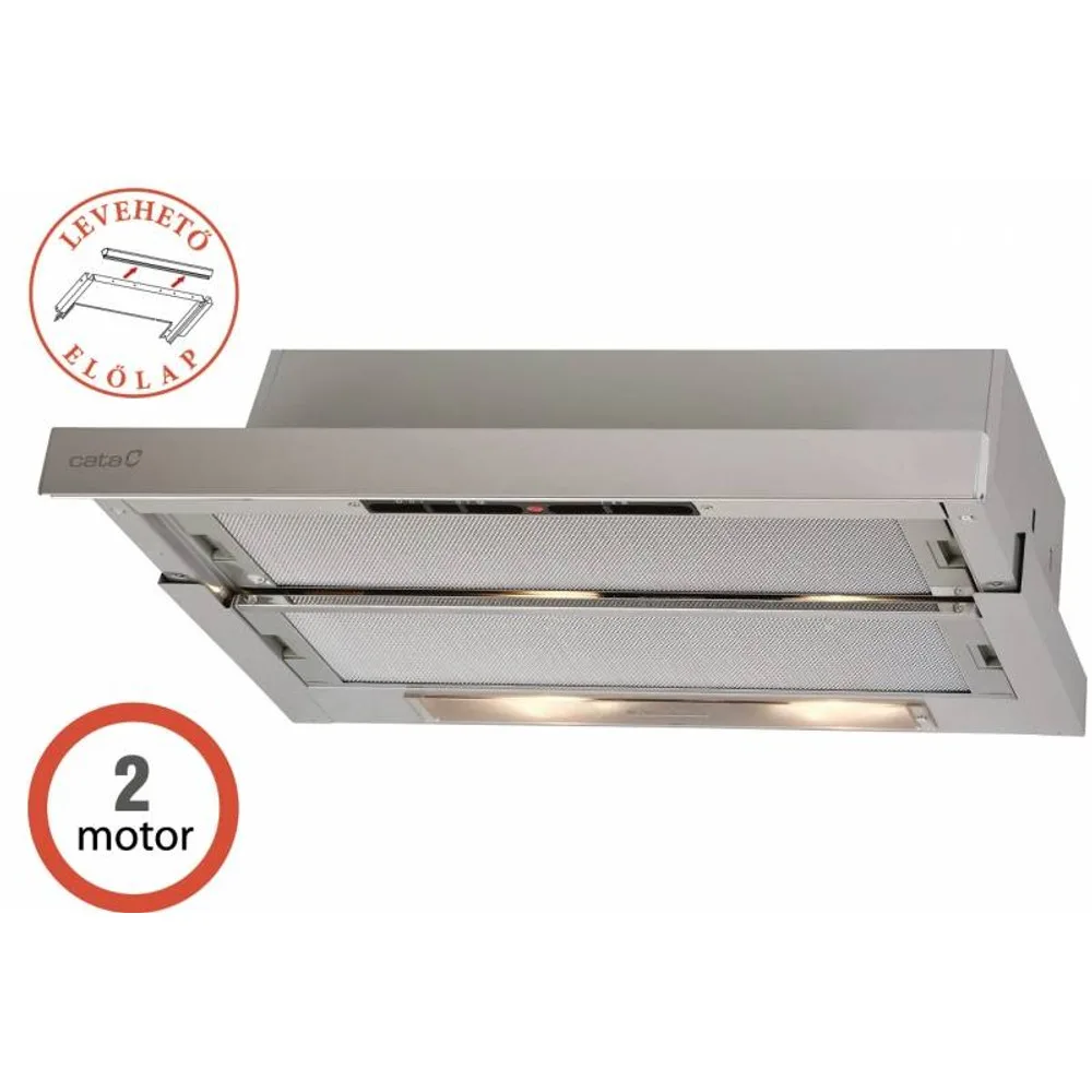 CATA Páraelszívó TF-5250 X/L (2 motoros) Inox