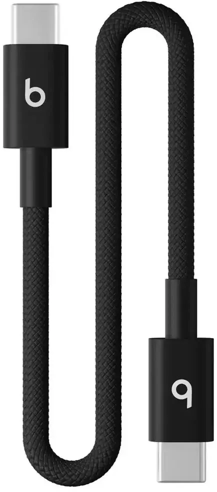 Apple Beats USB-C to USB-C Woven Short Cable (20cm) - Bolt Black