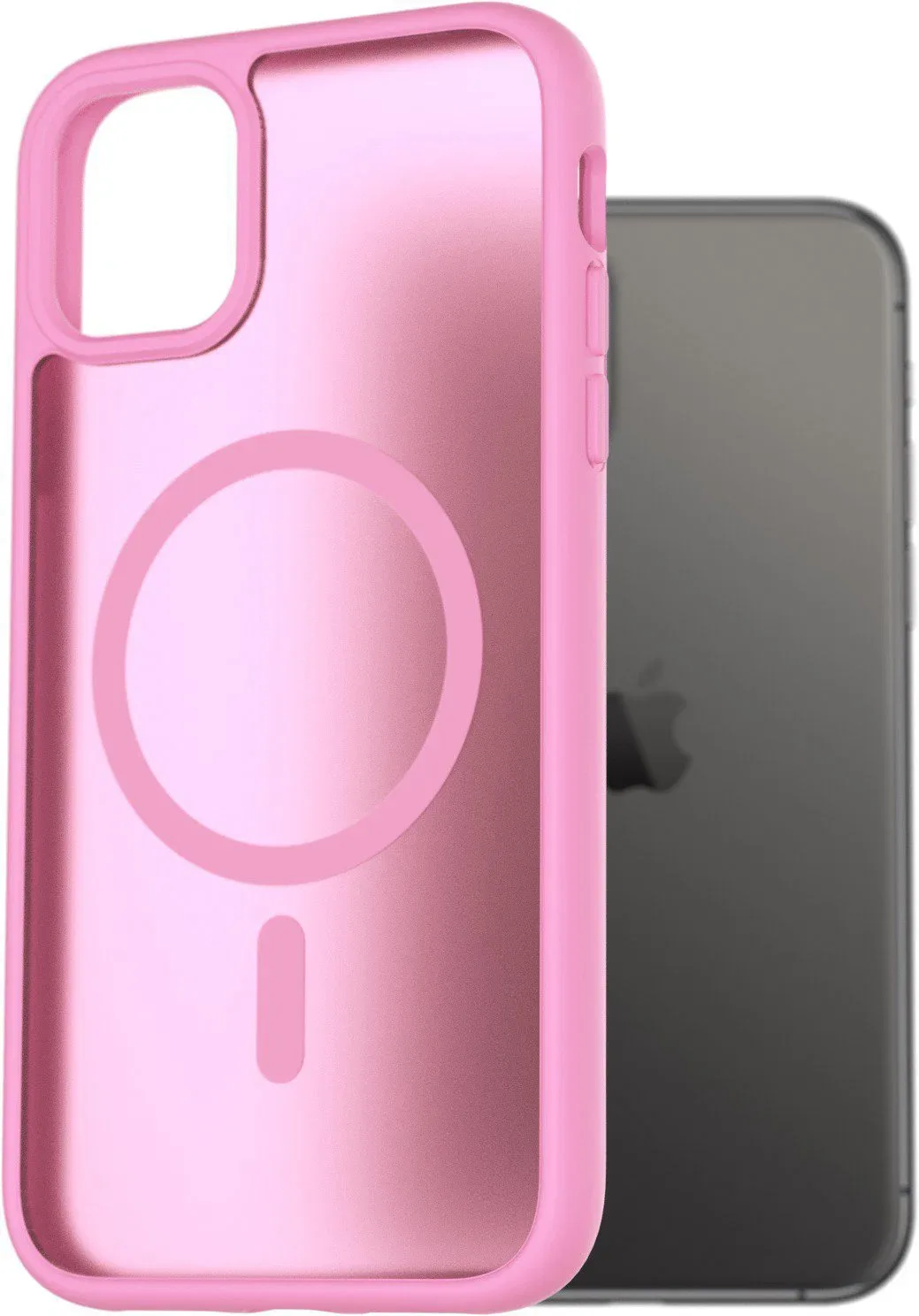 AlzaGuard Matte Case Compatible with Magsafe iPhone 11 levendula-rózsaszín tok