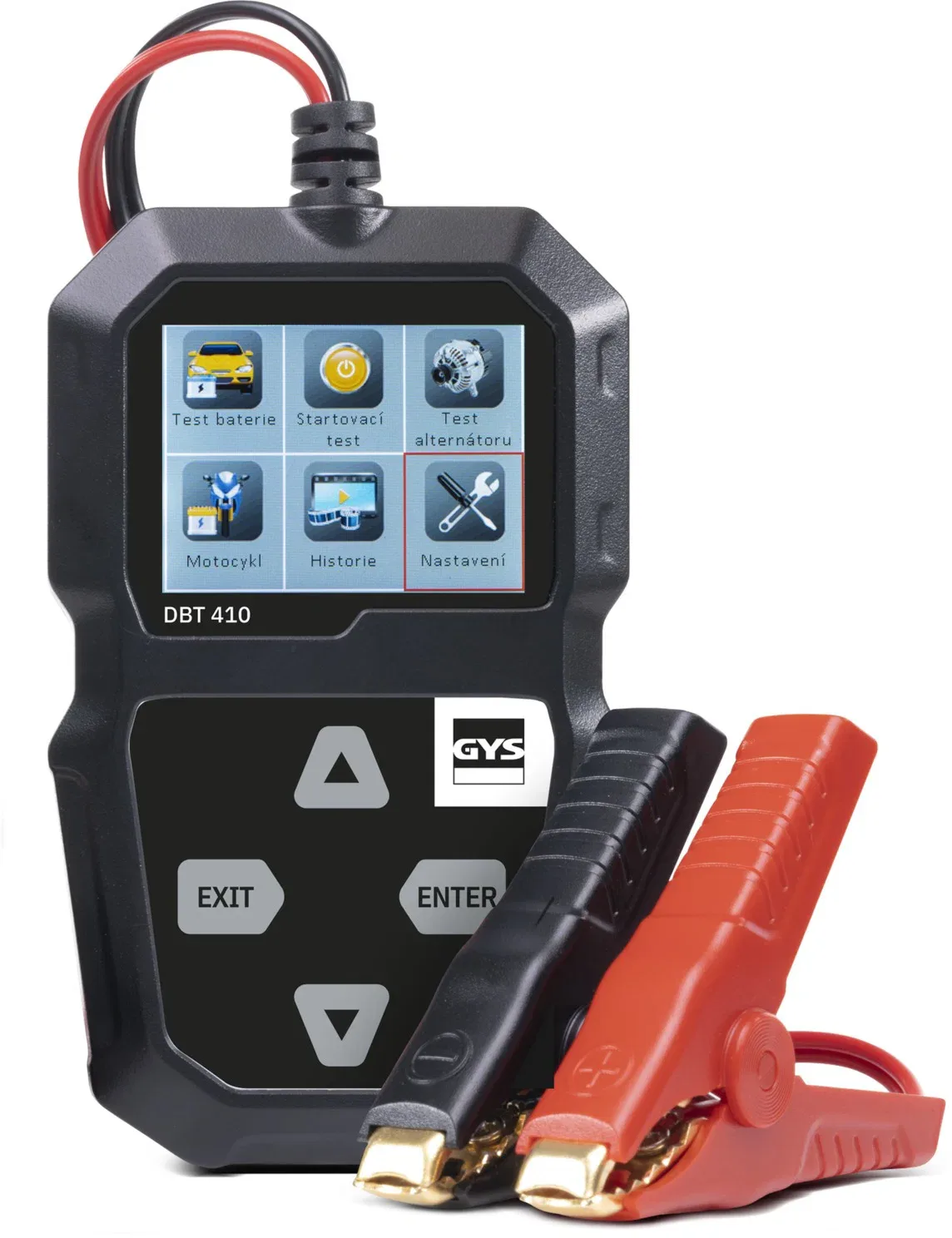 GYS DBT 410 Akkumulátor Teszter, feszültség, áram, töltés, 12 V, 7 - 240 Ah, START/STOP