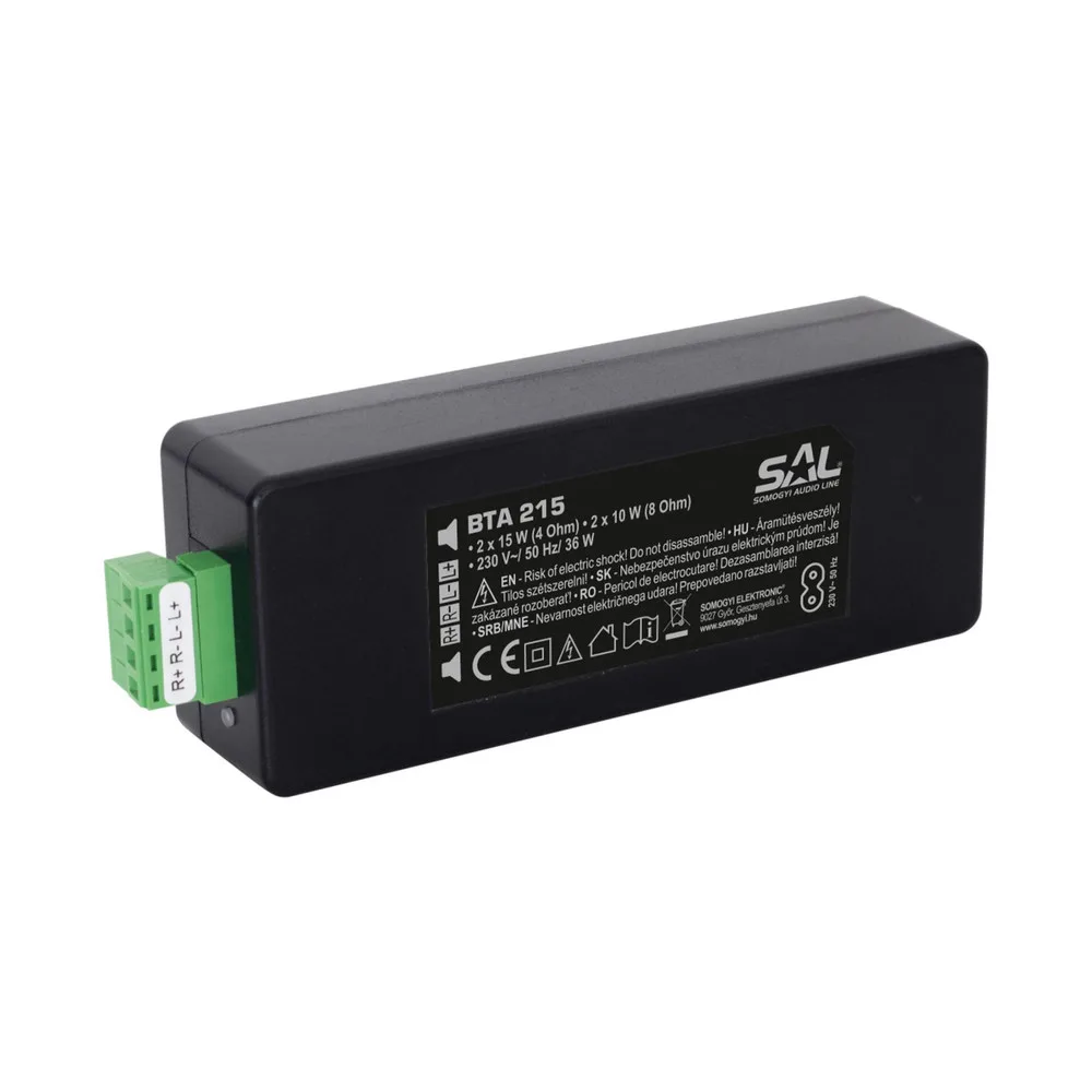 SAL BTA 215 Bluetooth stereo erősítő, 2x15W