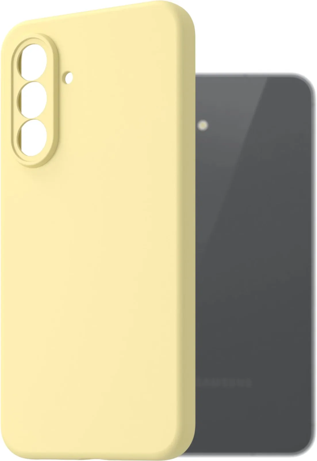AlzaGuard Premium Silicone Case Samsung Galaxy A56 sárga tok