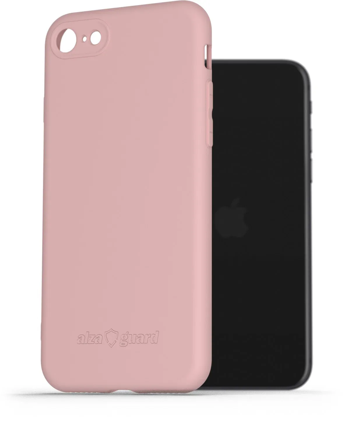AlzaGuard Matte iPhone 7/8/SE (2020)/SE (2022) rózsaszín TPU tok