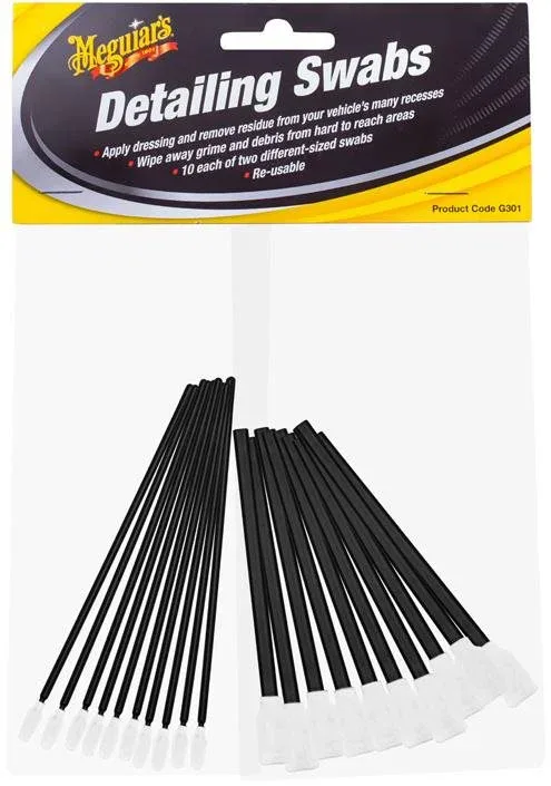 Meguiar's Detailing Swabs - 20 darabos szett habszivacsos pálcikákkal