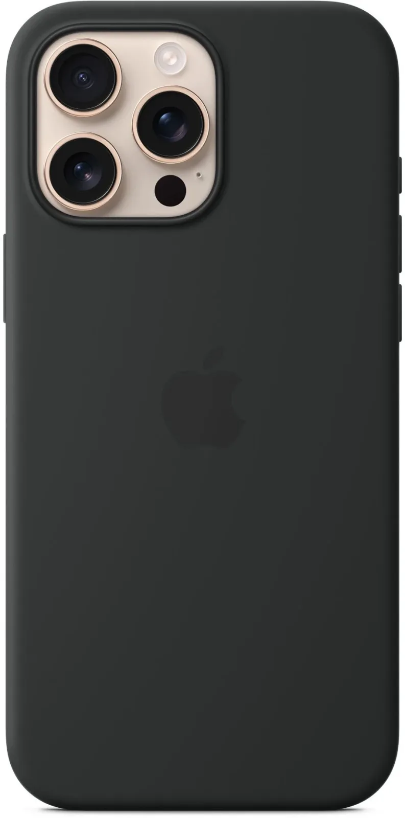 Apple iPhone 16 Pro Max MagSafe fekete szilikon tok