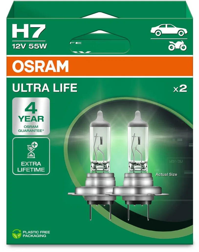 OSRAM Ultra Life H7 55W PX26d 2db