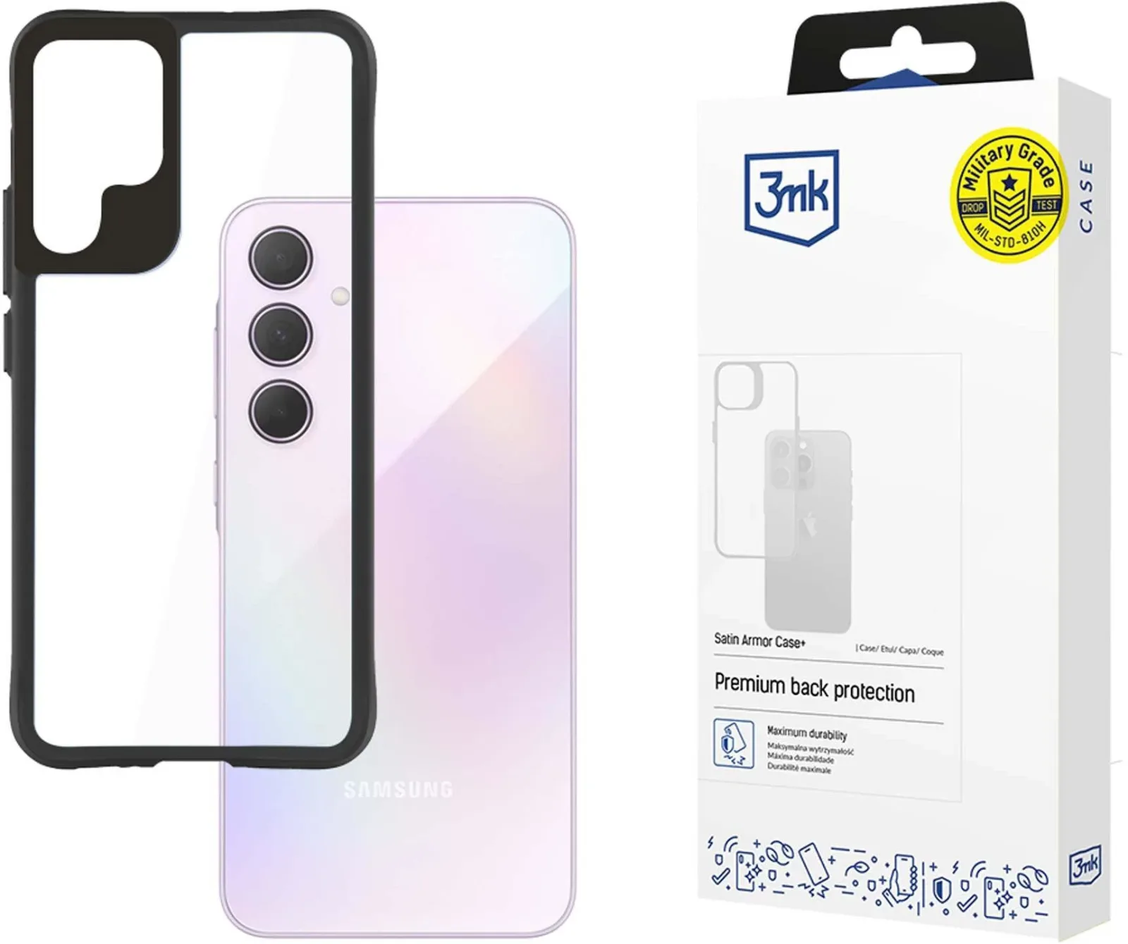 3MK Satin Armor Case+ Samsung Galaxy A35 5G tok